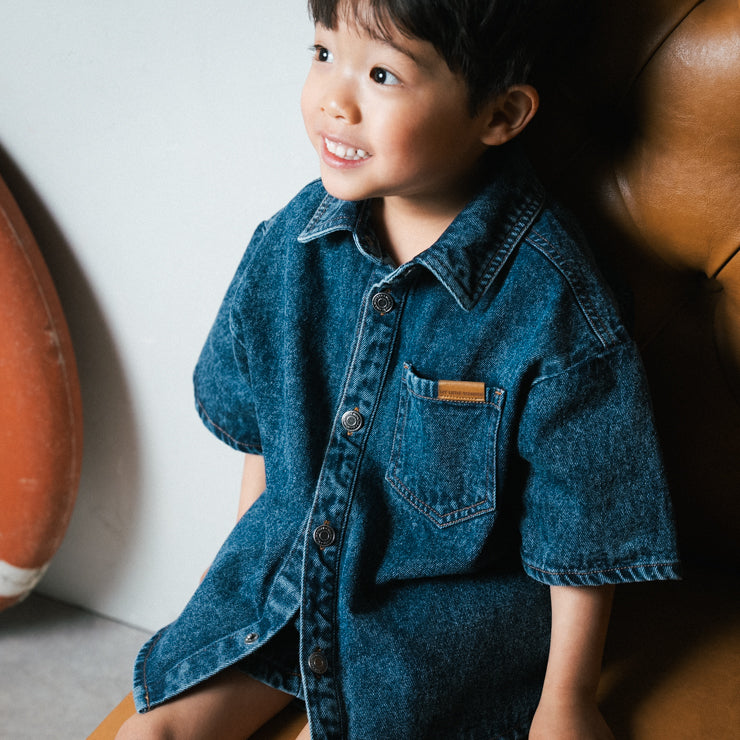 INABA DENIM JUNIOR SHIRT (130CM)