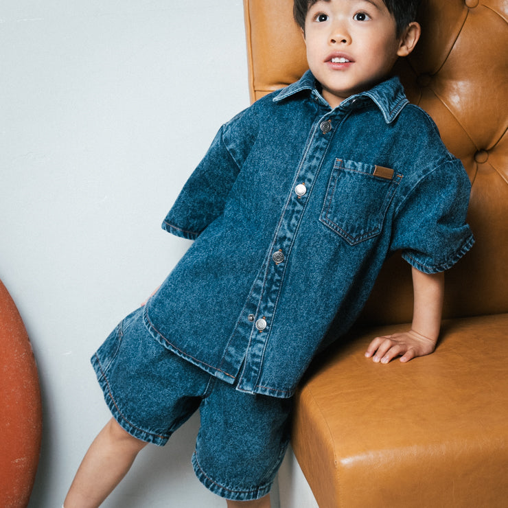INABA DENIM JUNIOR SHIRT (130CM)