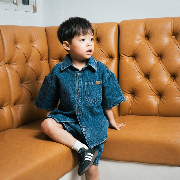 INABA DENIM JUNIOR SHIRT (130CM)