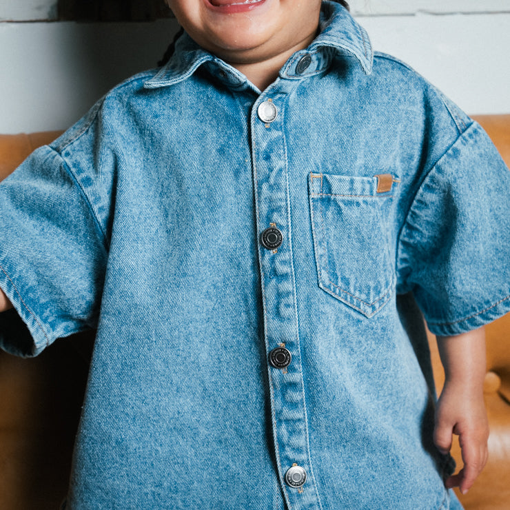 INABA DENIM JUNIOR SHIRT (130CM)