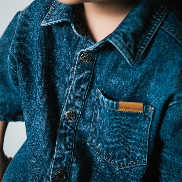 INABA DENIM JUNIOR SHIRT (130CM)