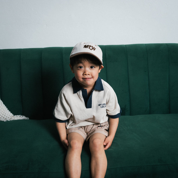 INABA CONTRAST-COLLAR JUNIOR T-SHIRT (130CM)