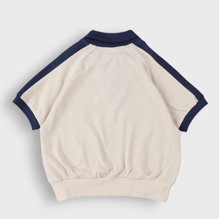 INABA CONTRAST-COLLAR JUNIOR T-SHIRT (130CM)