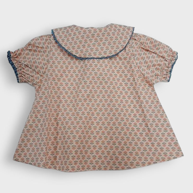 SOFT DOT RUFFLE-COLLAR BABY BLOUSE (90CM)