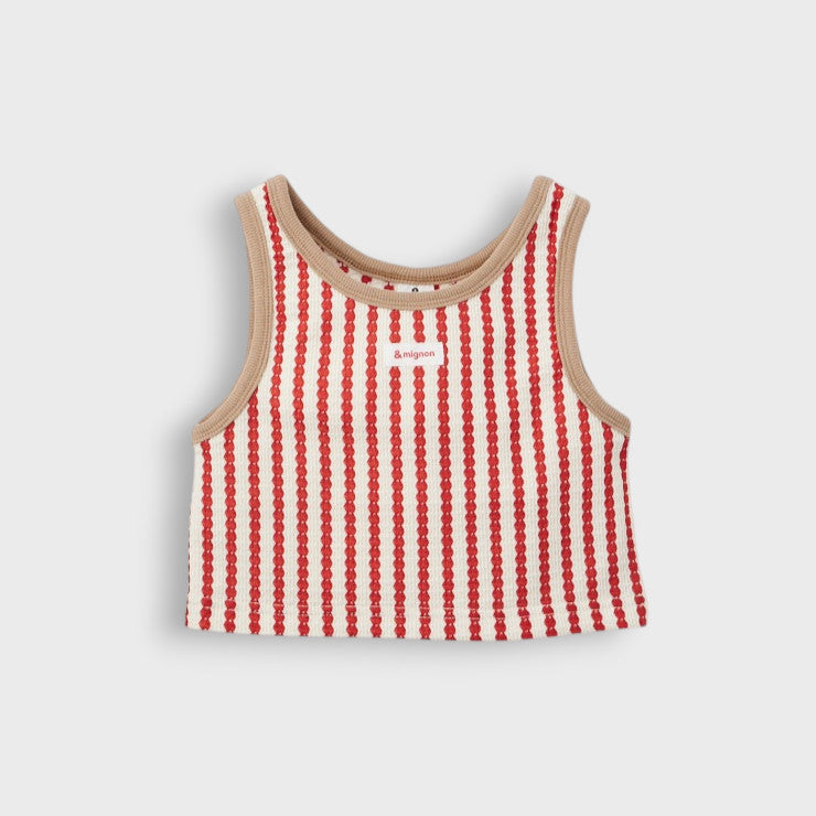 STRIPED TANK + T-SHIRT KIDS SET (100-120CM)