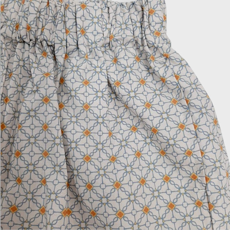 DOT PRINT TAPERED KIDS PANTS (100-120CM)