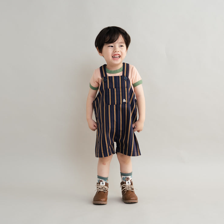 SUBTLE STRIPE LOGO KIDS SALOPETTE (100-120CM)