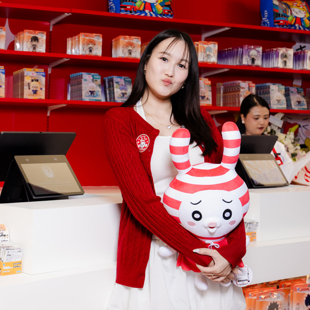 Shimausa กระต่ายชิมะสุดคิ้วท์ ลายแดงขาวความน่ารักทะลุจักรวาล