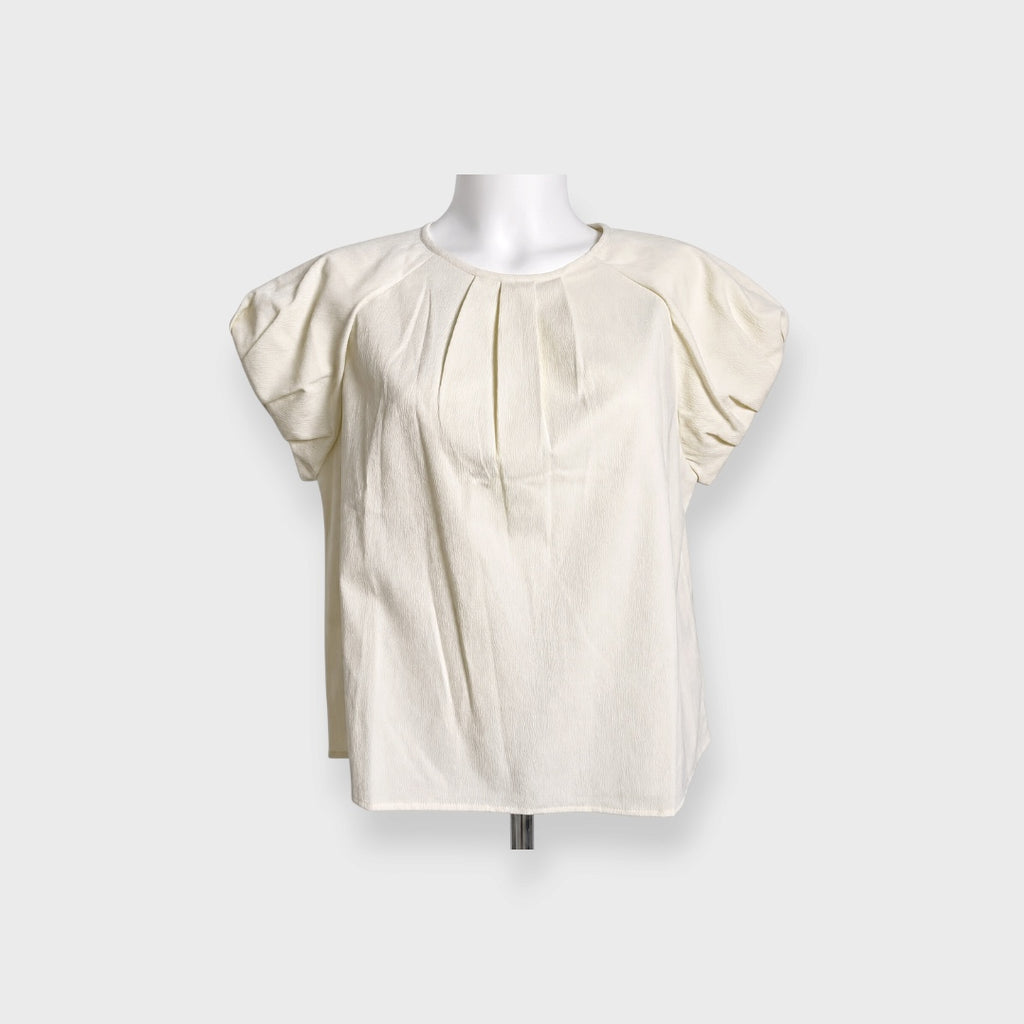WOMEN’S PLEATED PUFF SLEEVE BLOUSE