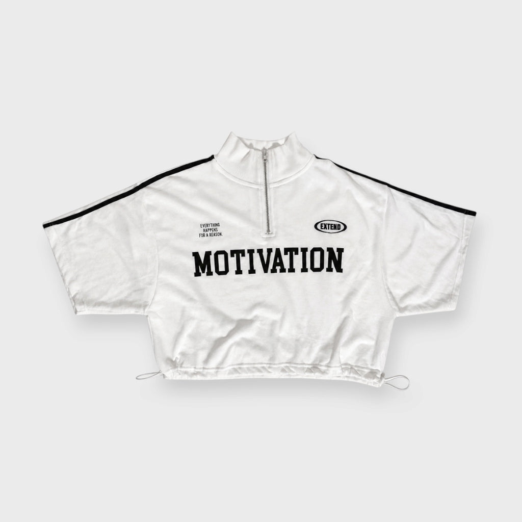 WOMEN'S SPORTY SHORT-SLEEVE HALF-ZIP PULLOVER