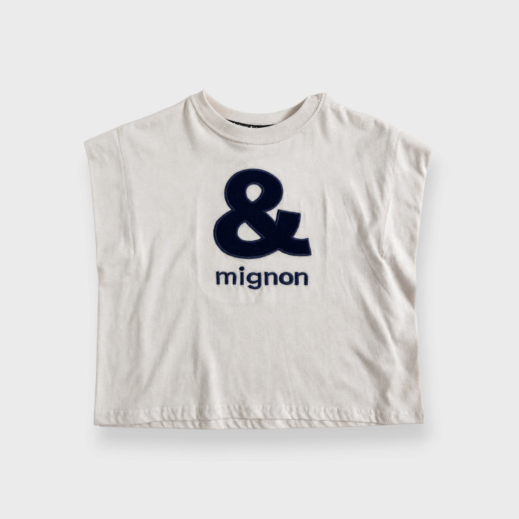 KIDS  APPLIQUE COTTON TANK TOP (100-120CM)
