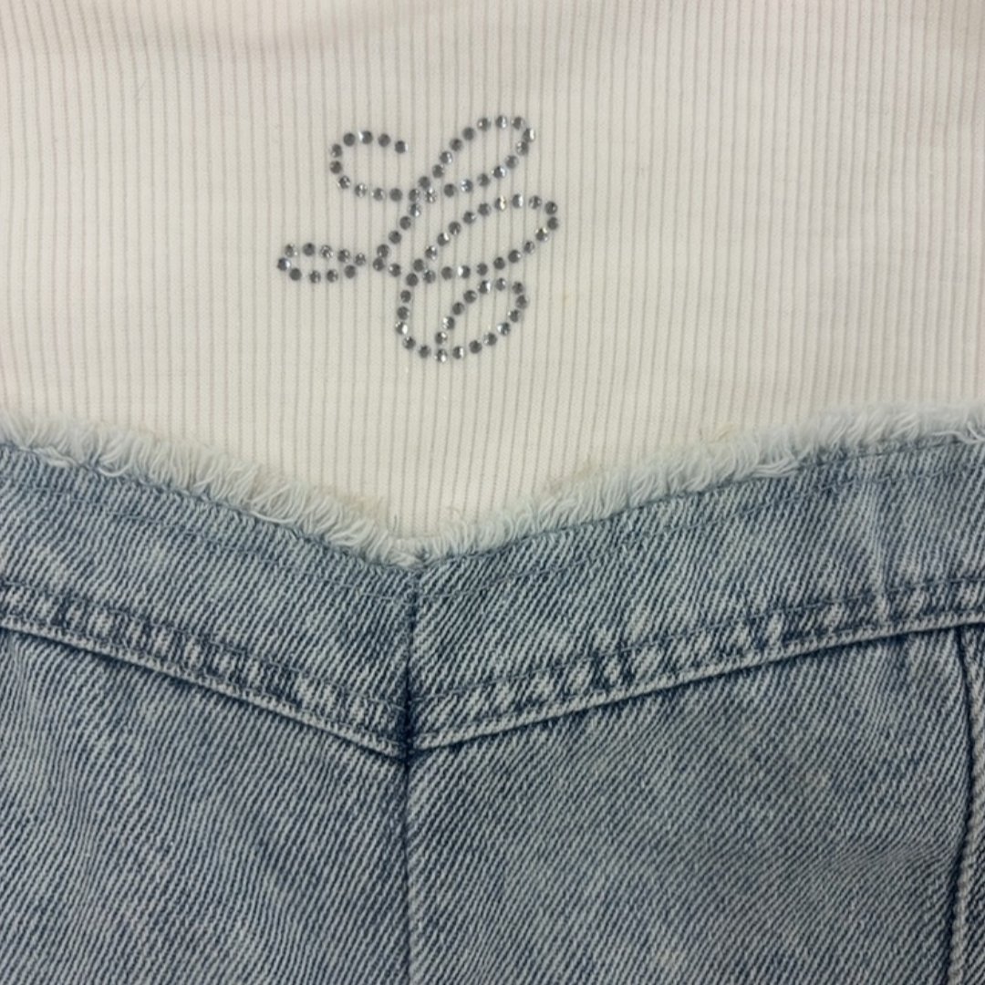 KIDS RIB-KNIT T-SHIRT MEDIUM WHITE (150-160CM)