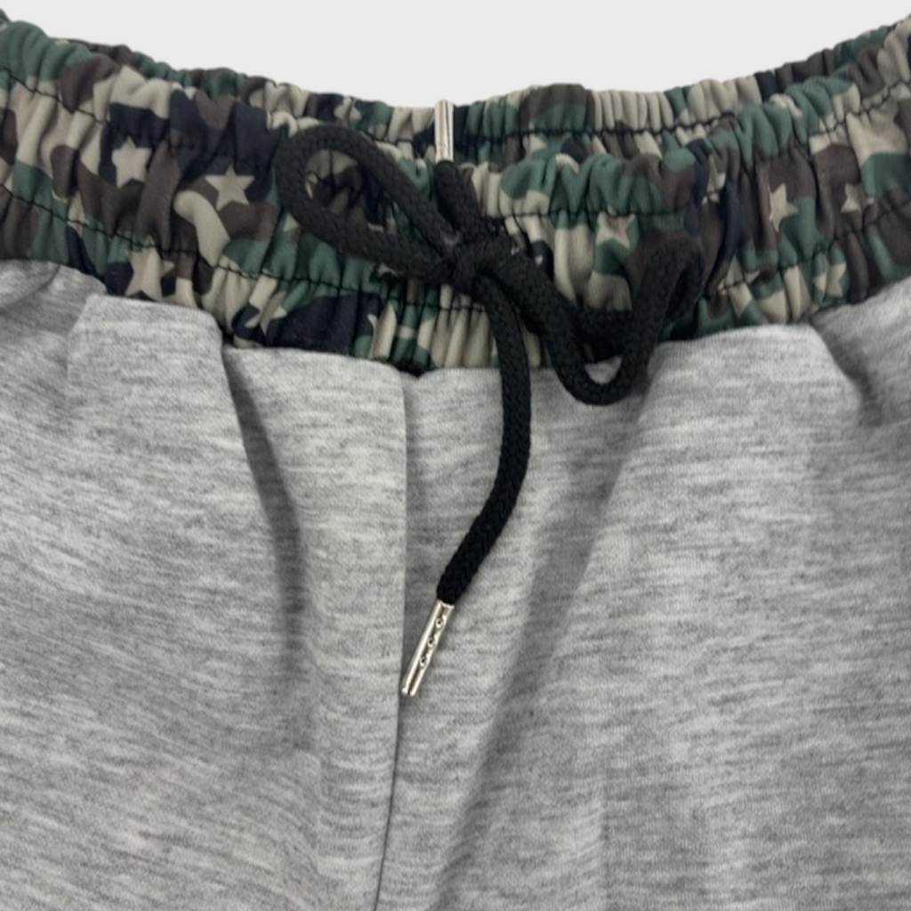 KIDS EMBROIDERED LOGO LONG PANTS MEDIUM GRAY (140-150CM)
