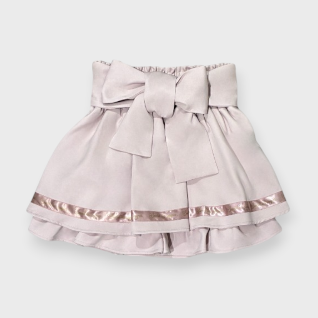 TIERED SKIRT MEDIUM BLACK / MEDIUM PEACH