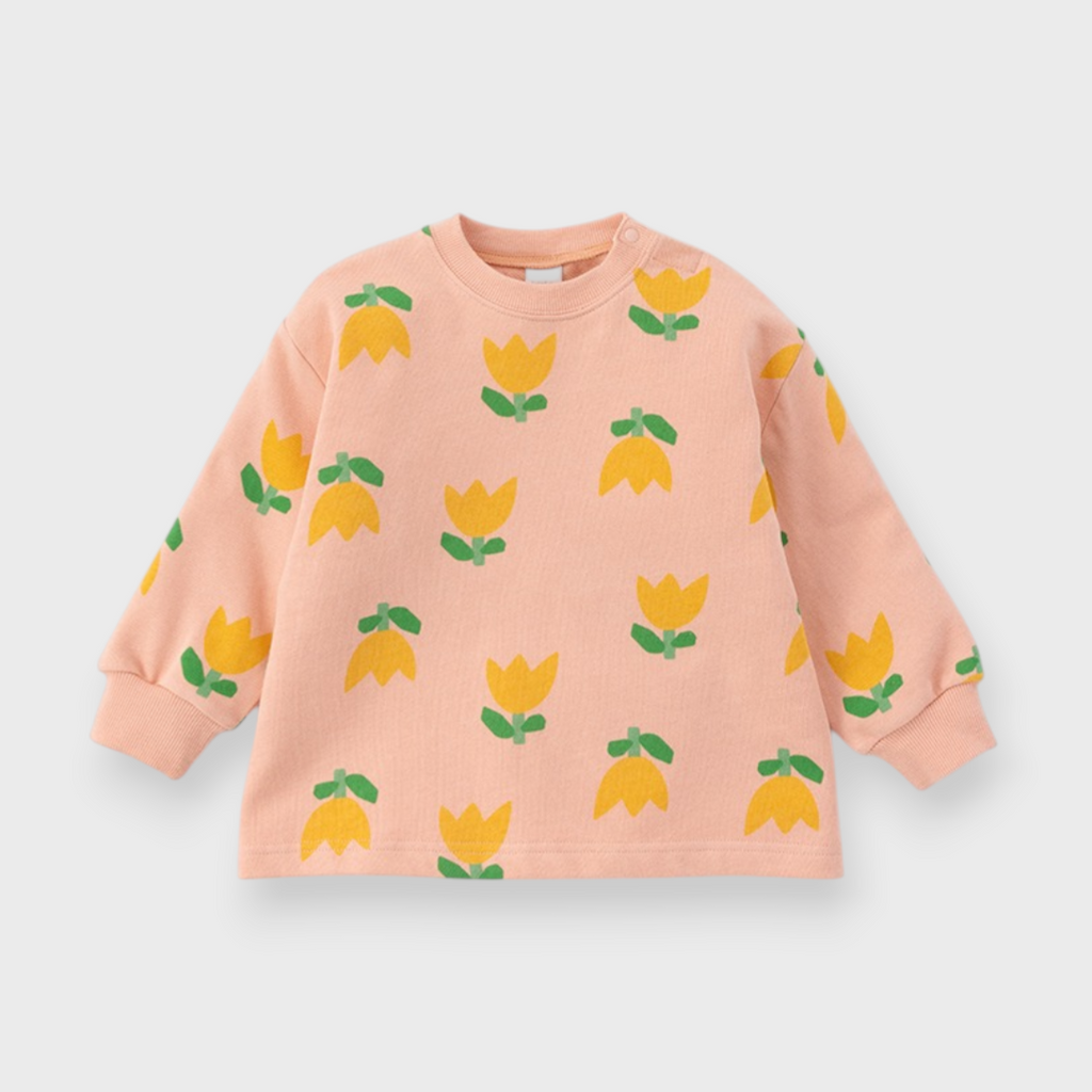KIDS ALL-OVER PATTERN BABY OUTERWEAR MEDIUM ORANGE (90CM)