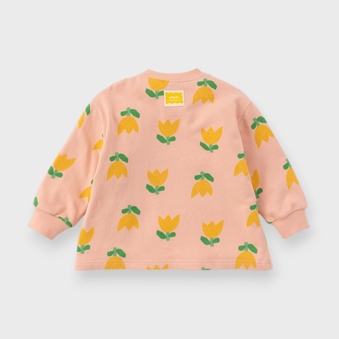 KIDS ALL-OVER PATTERN BABY OUTERWEAR MEDIUM ORANGE (90CM)
