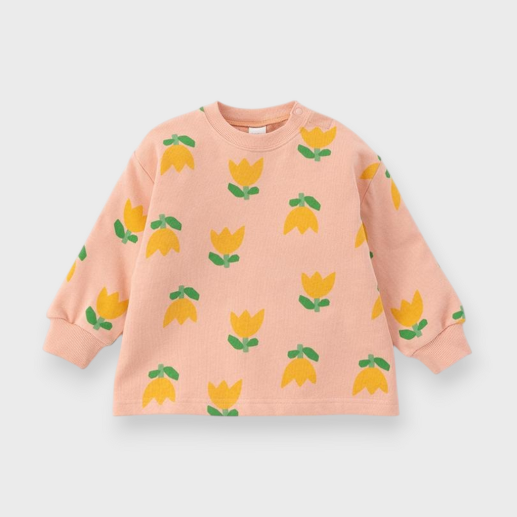 KIDS ALL-OVER PATTERN BABY OUTERWEAR MEDIUM ORANGE (90CM)