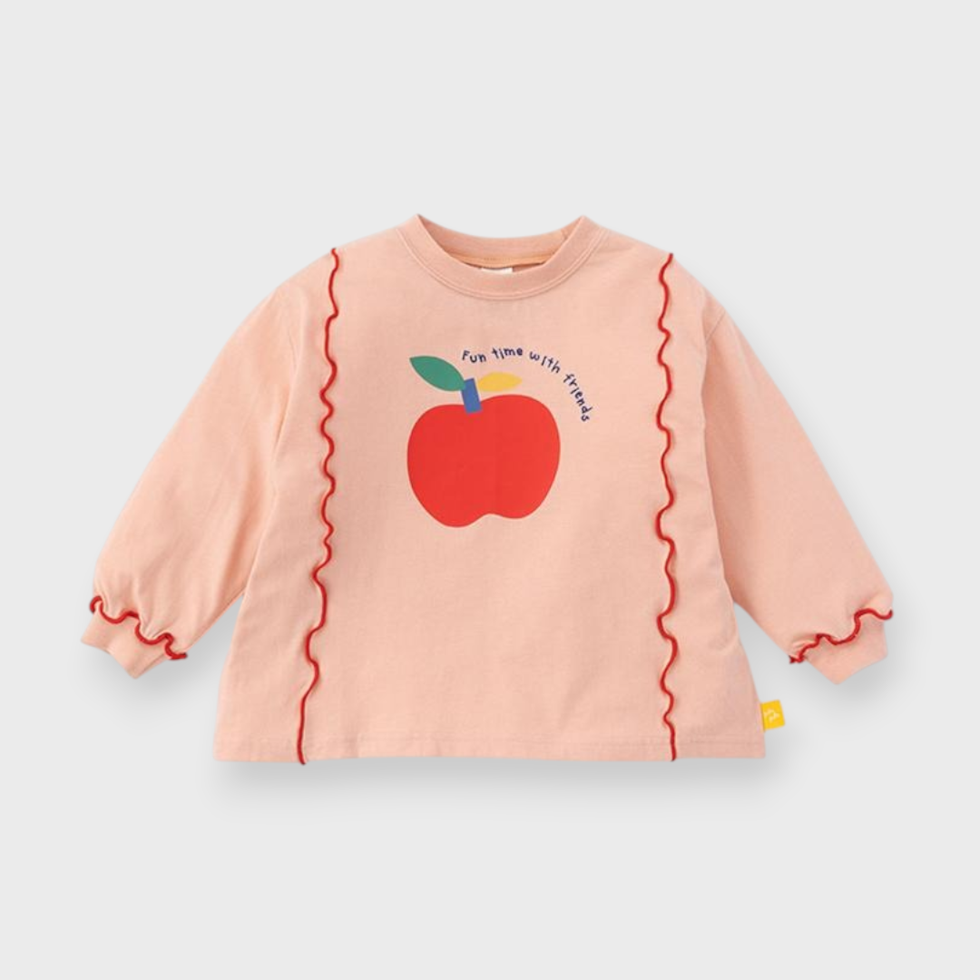 KIDS BABY T-SHIRT MEDIUM PEACH (90CM)