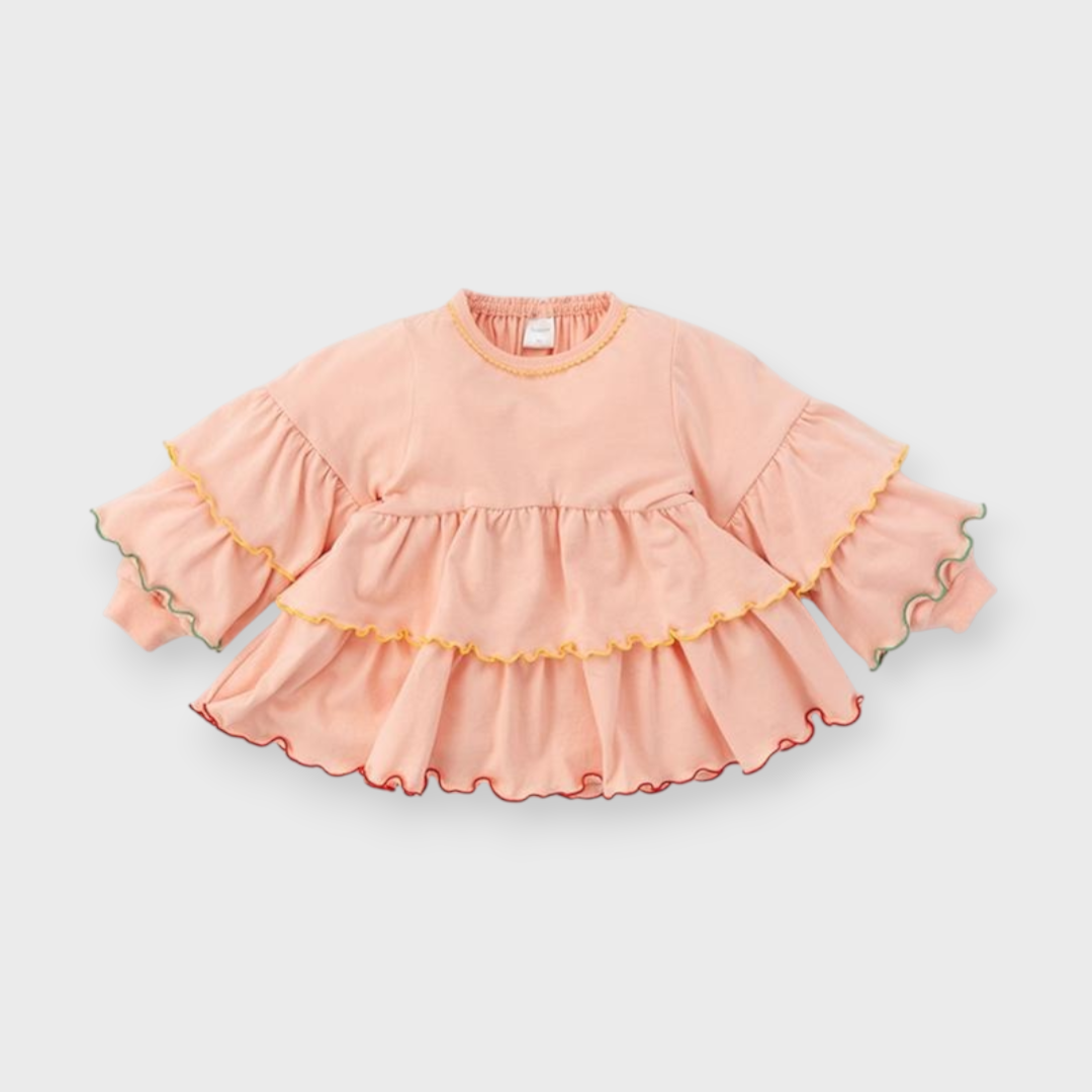 KIDS MELLOW HEM BABY T-SHIRT MEDIUM PEACH (90CM)