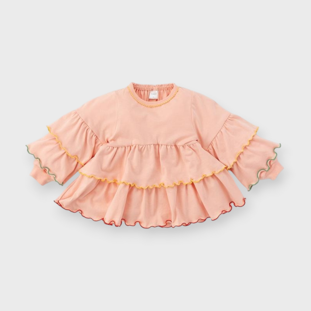KIDS MELLOW HEM BABY T-SHIRT MEDIUM PEACH (90CM)