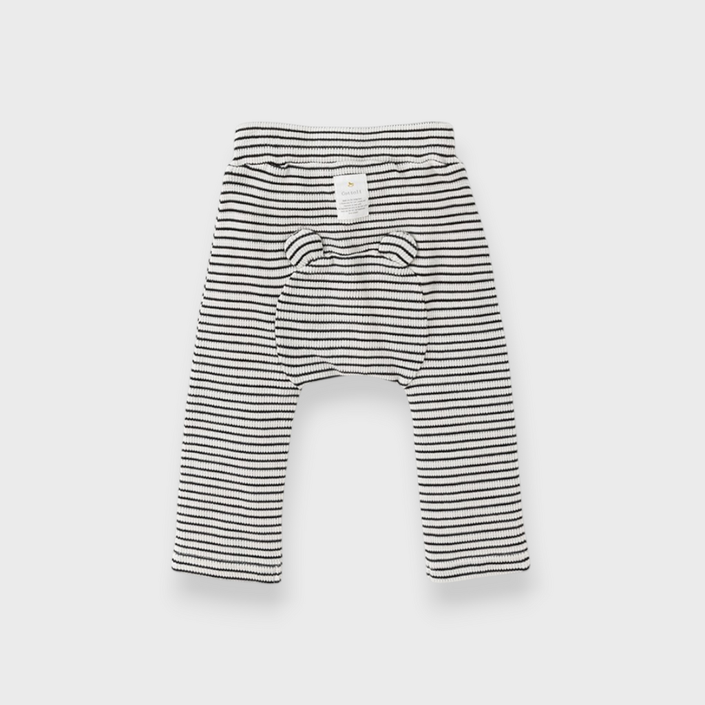 KIDS WAFFLE BABY SALOPETTE MEDIUM BLACK / MEDIUM NAVY (90CM)
