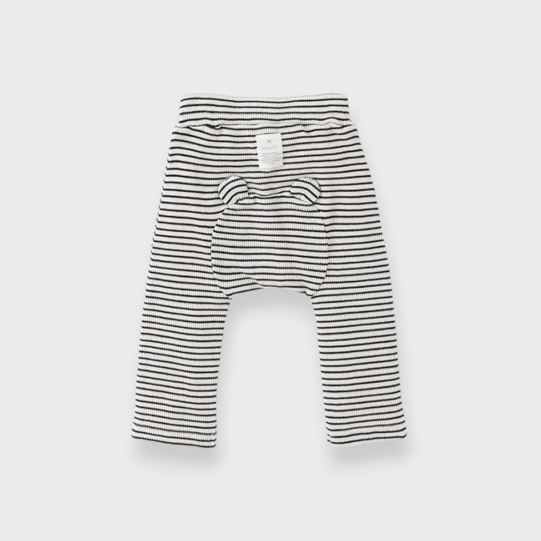 KIDS WAFFLE BABY SALOPETTE MEDIUM BLACK / MEDIUM NAVY (90CM)