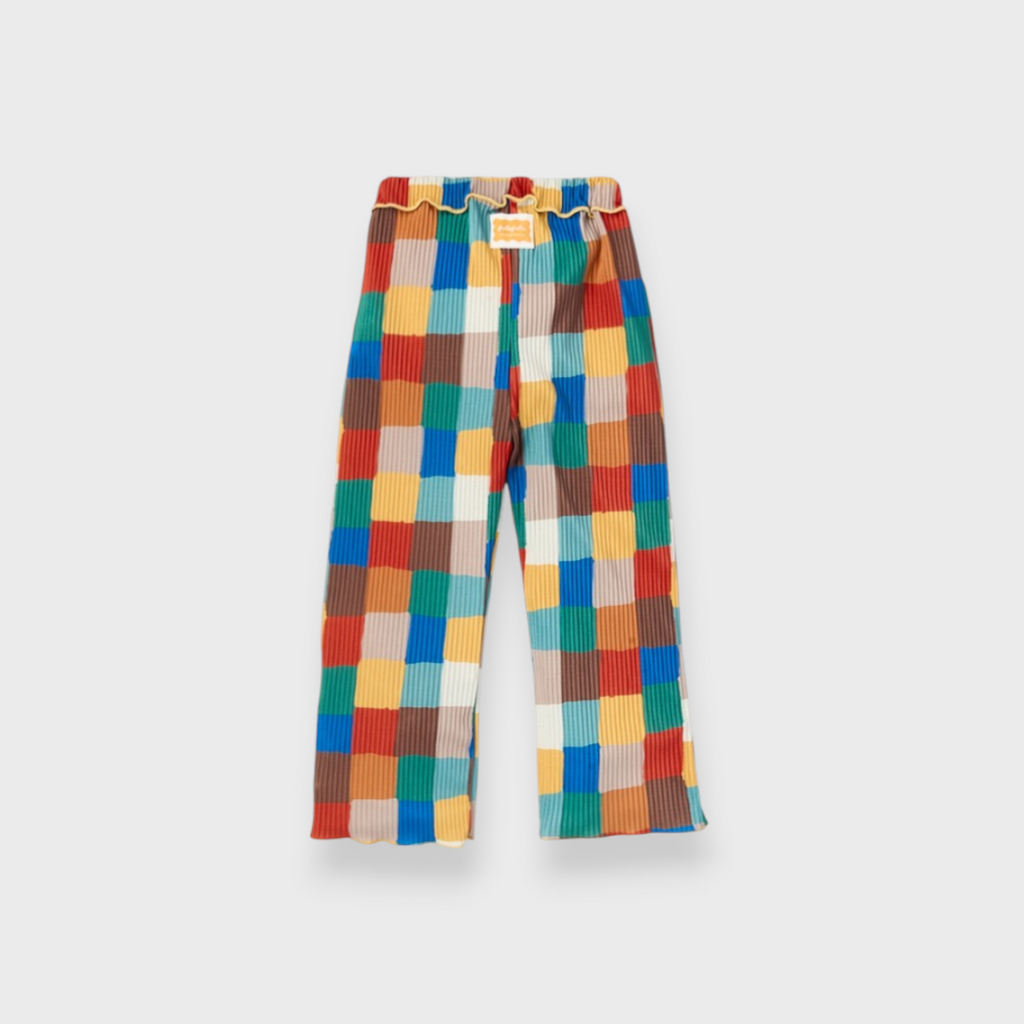 KIDS PLEATED PANTS MEDIUM WHITE (100-120CM)