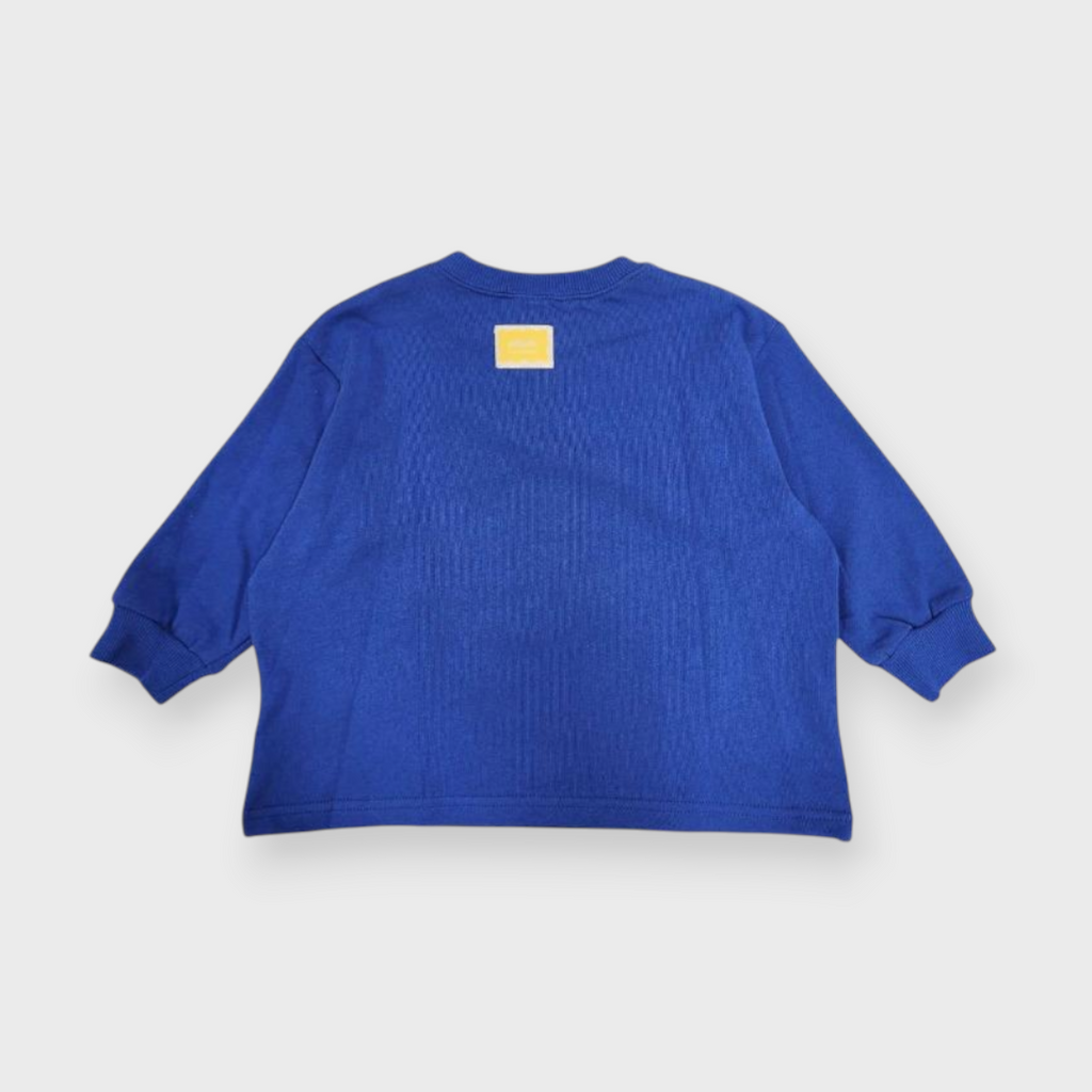 KIDS  EMBROIDERED OUTERWEAR MEDIUM BLUE (100-120CM)