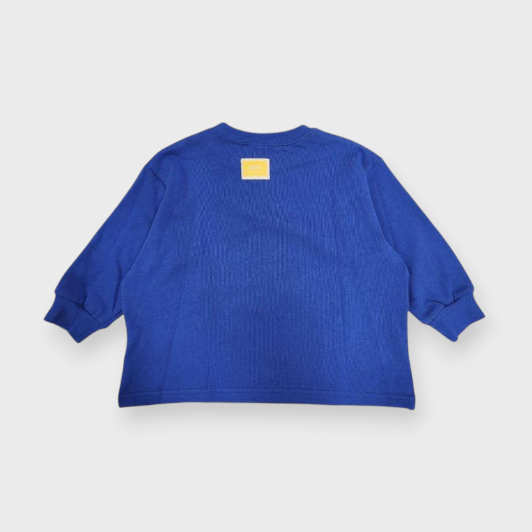 KIDS  EMBROIDERED OUTERWEAR MEDIUM BLUE (100-120CM)