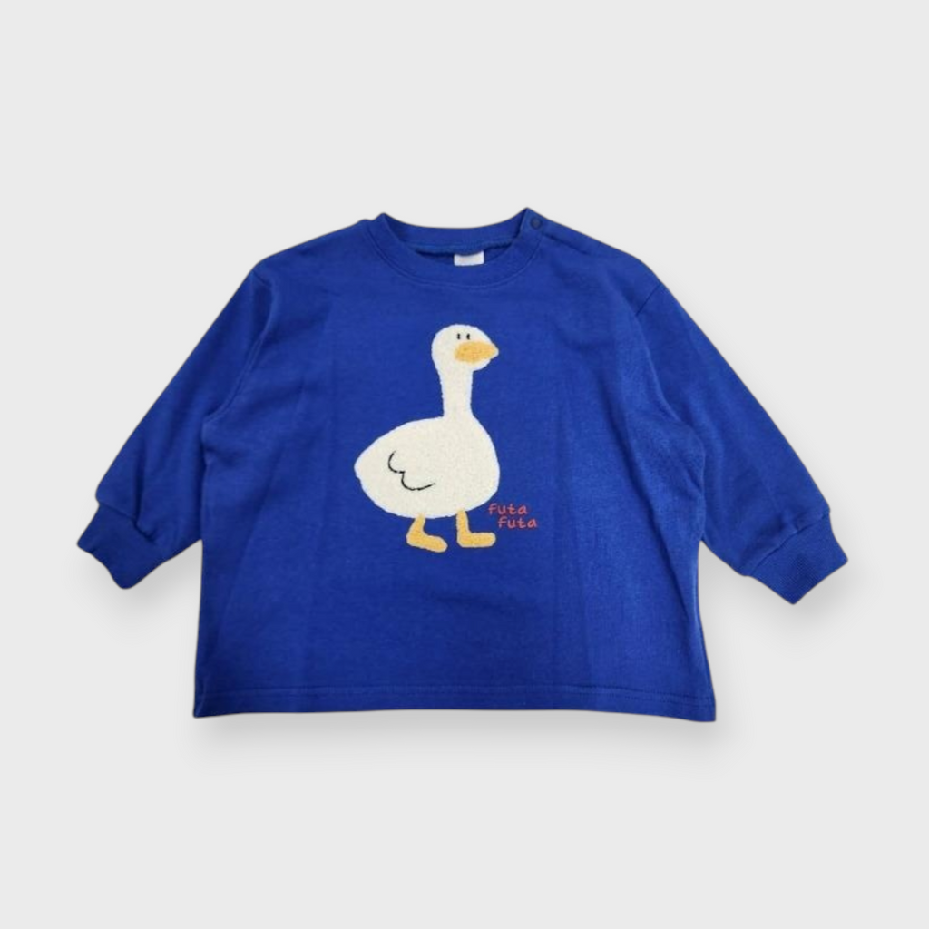KIDS  EMBROIDERED OUTERWEAR MEDIUM BLUE (100-120CM)