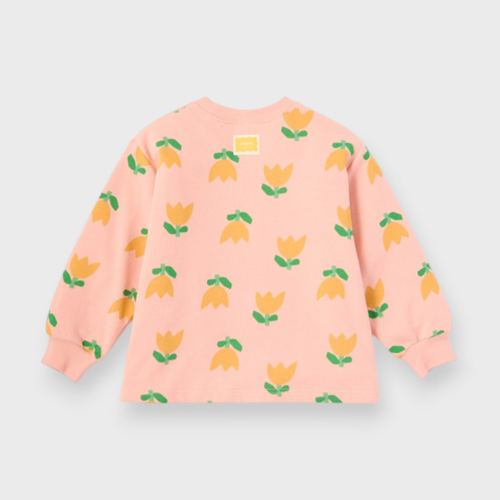 KIDS ALL-OVER PATTERN OUTERWEAR MEDIUM ORANGE (100-120CM)