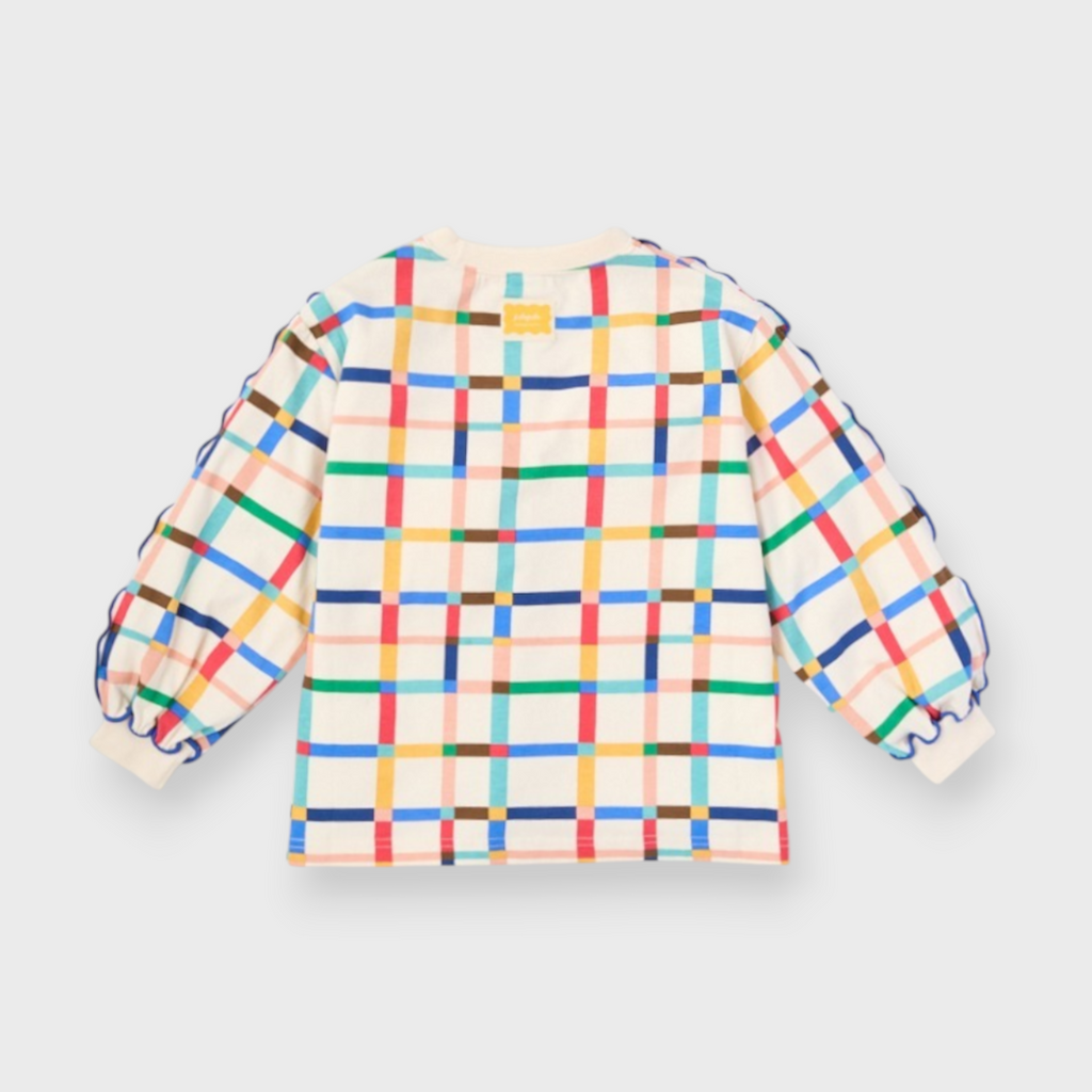 KIDS ALL-OVER PATTERN T-SHIRT MEDIUM WHITE (100-120CM)