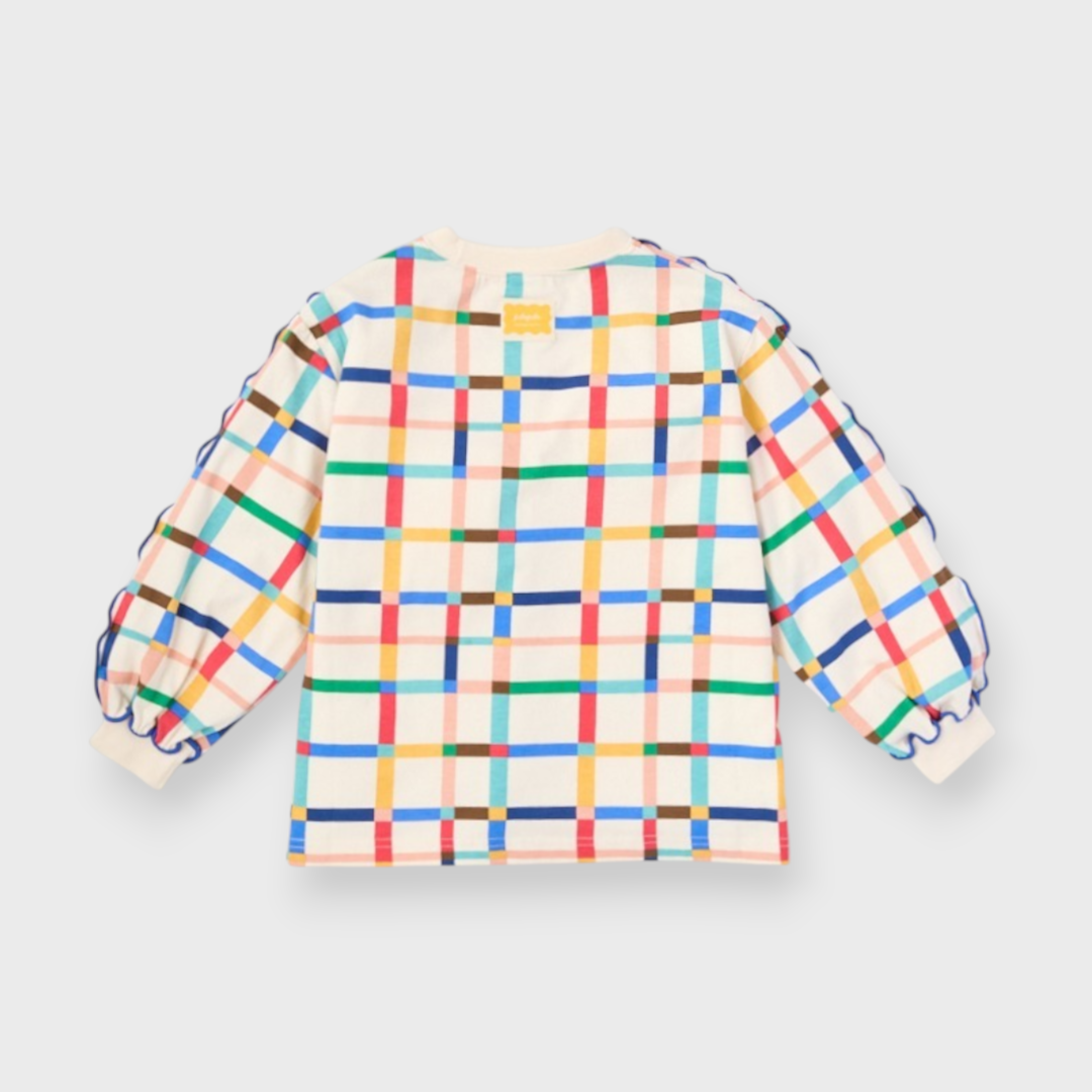 KIDS ALL-OVER PATTERN T-SHIRT MEDIUM WHITE (100-120CM)