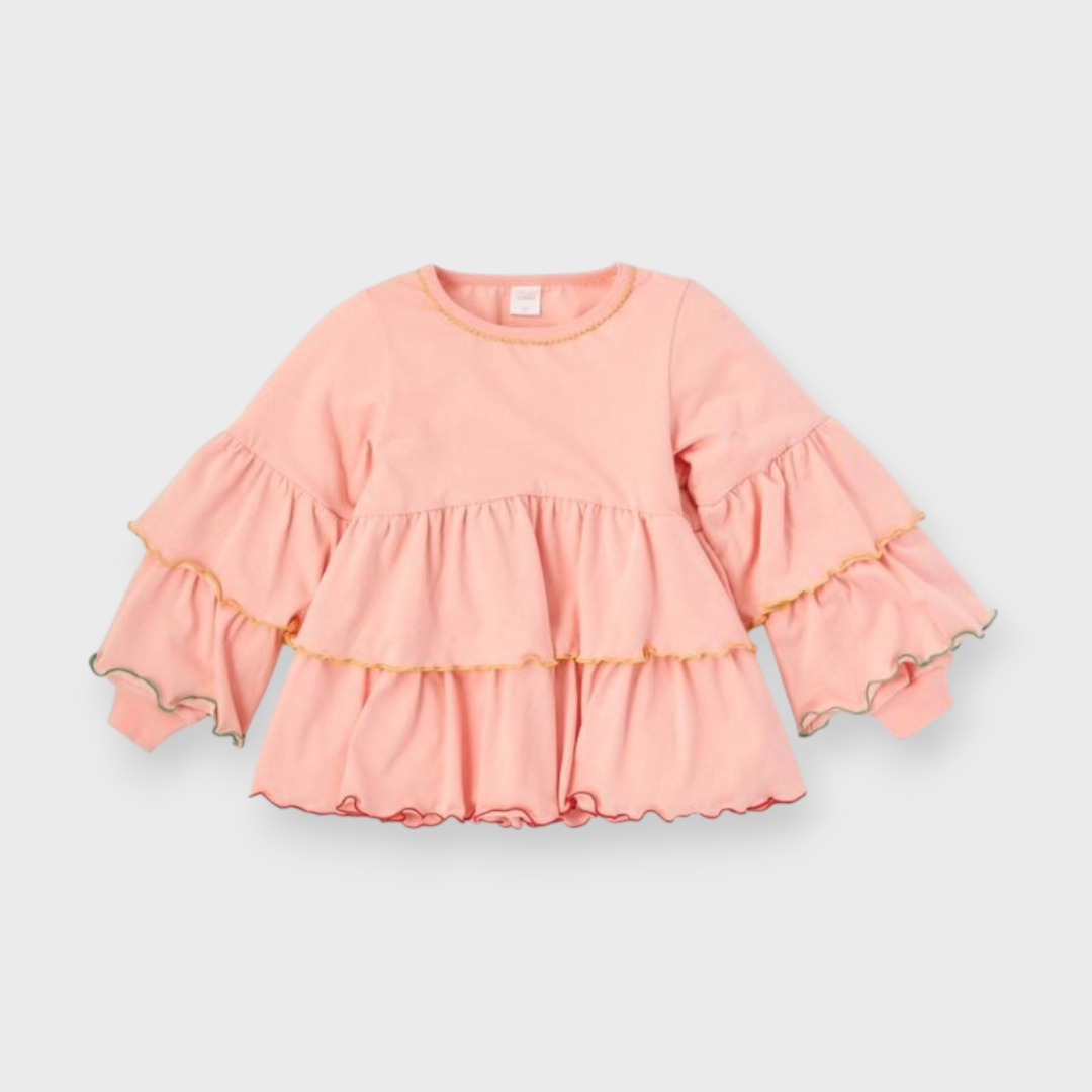 KIDS MELLOW HEM T-SHIRT MEDIUM PEACH (100-120CM)