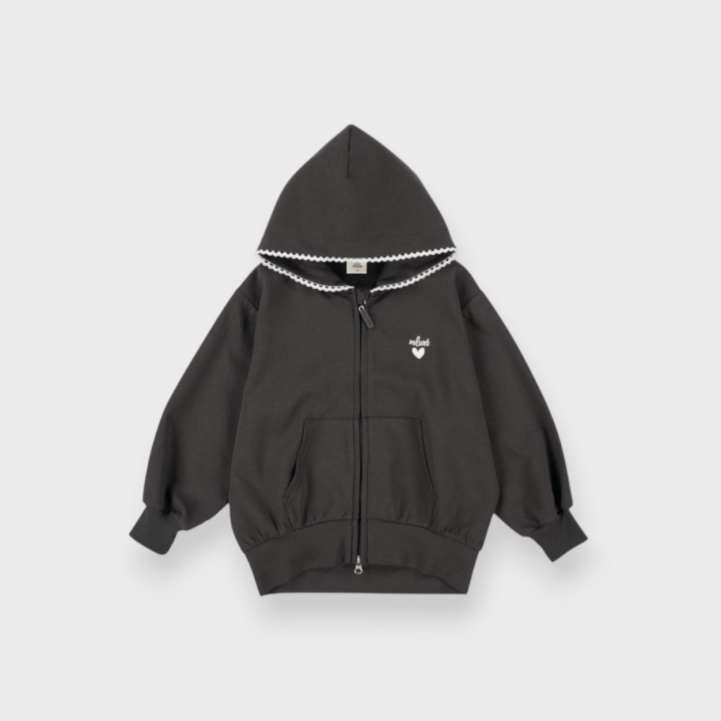 KIDS HOODIE MEDIUM BLACK (100-120CM)