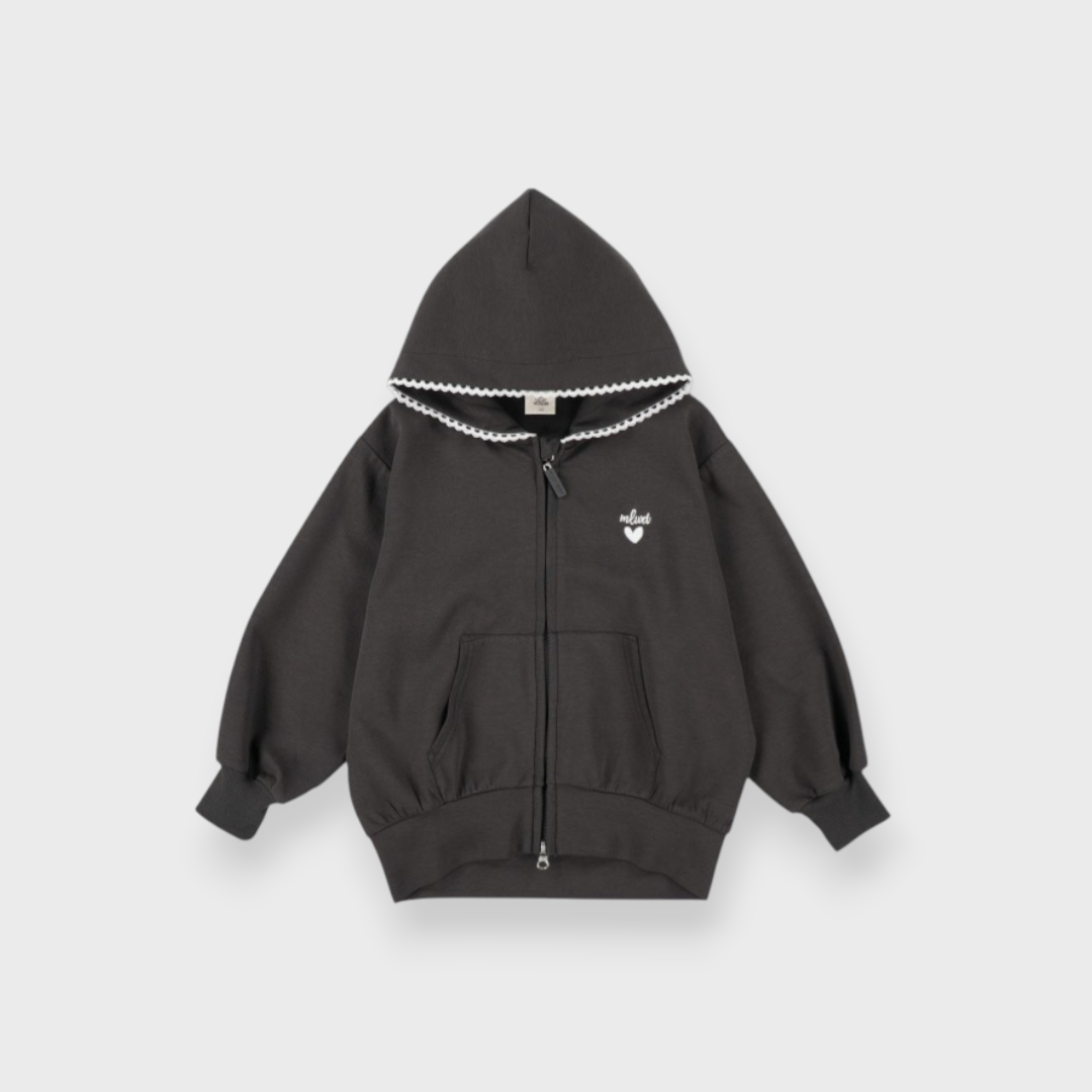 KIDS HOODIE MEDIUM BLACK (100-120CM)