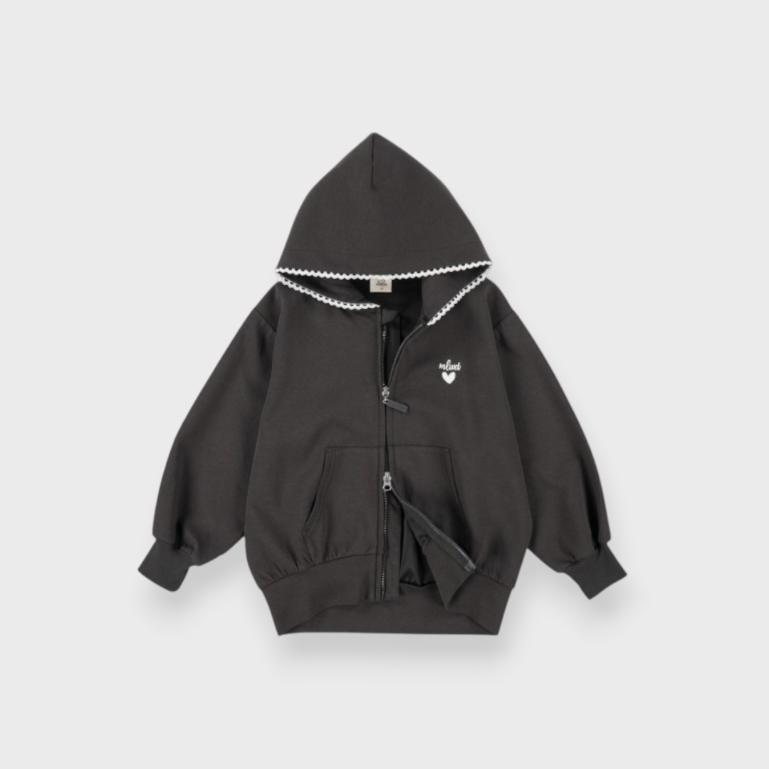 KIDS HOODIE MEDIUM BLACK (100-120CM)