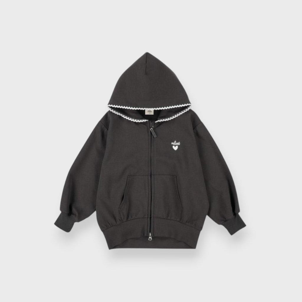 KIDS HOODIE MEDIUM BLACK (100-120CM)
